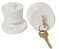 Fechadura Tubular 41416N Branca Lockwell - Imagem 1
