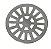 Grelha Pvc Cromada Redonda 10 Astra - Imagem 2