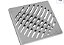 Grelha Quadrada PVC 10cm Cromada Tigre - Imagem 2