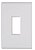 Placa 1 Posto Vertical Liz 4x2 - 57106/003 Tramontina - Imagem 1