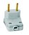 Plug 90º 10A Gigante Cinza 2054 Perlex - Imagem 1