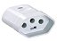 Plug Femea 20A 2P+T Novo Padrão Branco 57402/055 Tramontina - Imagem 1