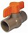 Registro Esfera Pvc Marrom 20mm Higiban - Imagem 1