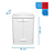 Gabinete Plástico com lavatório Gab Fit 45X32X58CM - Astra - Imagem 2