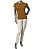 BLUSA BÁSICA GUINÉ TERRACOTA SEM MANGAS - Imagem 3