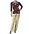 BLUSA VINHO ESTAMPADA DECOTE GOTA - Imagem 2