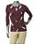 BLUSA VINHO ESTAMPADA DECOTE GOTA - Imagem 1