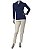 BLUSA COM GOLONA AZUL NOTURNO - Imagem 2