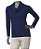 BLUSA COM GOLONA AZUL NOTURNO - Imagem 1