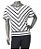 BLUSA LISTRADA COM BARRADO - Imagem 1