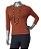 BLUSA BÁSICA GUINÉ TERRACOTA MANGAS 3/4 - Imagem 1