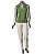 BLUSA POLO RECORTES VERDE - Imagem 3