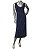 VESTIDO REGATA MARINHO PESPONTADO - Imagem 1