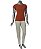 BLUSA BÁSICA GUINÉ TERRACOTA SEM MANGAS - Imagem 2