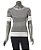 BLUSA LISTRADA COM PALA - Imagem 1