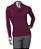 BLUSA COM GOLONA BORDÔ - Imagem 1