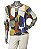 BLUSA ESTAMPA GEOM MANGAS DOLMAN - Imagem 1