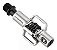 PEDAL CRANK BROTHERS EGG BEATER 1 PRATA - MOLA PRETA - Imagem 1