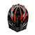 CAPACETE MTB C/REG C/ABA IN MOLD PRETO/VERMELHO H1153 - Imagem 2