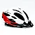 CAPACETE ABSOLUTE NERO BRANCO/VERMELHO TAM - M - Imagem 1