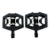 PEDAL CRANKBROTHERS DOUBLE SHOT 1 PRETO - Imagem 2