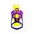 SUPORTE GARRAFA ELLEVEN PVC ROXO - Imagem 3