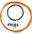 Kit Cabos E Conduíte De Câmbio Sti Speed Shimano Slr Ptfe LARANJA - Imagem 1