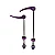CUBO DIANTEIRO TRASEIRO ABSOLUTE PRIME 6 PAWLS ROXO SLICK 36F - Imagem 5
