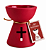 Incensário Terracota Milagros com cruz - Vermelho - Imagem 1
