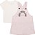 CONJUNTO BEBÊ MENINA BLUSA E JARDINEIRA | NINI & BAMBINI (6M) - Imagem 1