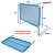 Mini Grade de cama Box Azul Ninos - Imagem 3
