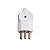 Pino Plug 2P+T 10A PB 180G Branco Margirius - Imagem 3