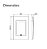 Placa 4X2 3 Posições Champanhe com Preto Concept Refinatto - Imagem 4