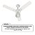 Ventilador de Teto Tramontana Stilo Branco C/ Controle de Velocidade e Lustre 127V Tron - Imagem 5
