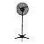 Ventilador Oscilante 50cm de Pedestal Preto Bivolt Aço Tron - Imagem 1