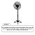 Ventilador Oscilante 60cm de Pedestal Preto Bivolt Aço Tron - Imagem 4