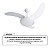 Ventilador de Teto Aura Branco 127V C/ Controle de Velocidade, Controle Remoto e Lustre Tron - Imagem 4