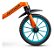 Bicicleta de Equilíbrio Nathor Rocket 12" laranja e azul - Imagem 3