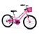 Bicicleta Nathor Bella 20" com cesta rosa e branco - Imagem 1