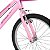 Bicicleta Nathor Bella 20" com cesta rosa e branco - Imagem 3