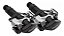 Pedal Shimano PD-M505 MTB com taquinho preto e prata - Imagem 3