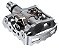Pedal Shimano PD-M324 híbrido clip e plataforma prata - Imagem 3
