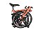 Bicicleta Brompton C Line Explore Black Mid - Fire Coral - Imagem 4