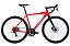 Bicicleta Oggi Velloce 700 Shimano disco vermelho grafite e branco - Imagem 1