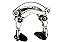 Freio ferradura dianteiro centerpull Dia-Compe GC610 prata - Imagem 1
