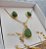 Conjunto gota quartzo verde - Imagem 2