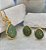 Conjunto gota quartzo verde - Imagem 1