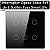 Interruptor Inteligente Zigbee 4x4 de 6 botões Preto Ekaza Tuya - Imagem 1