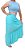 Conjunto Blusa  Modal/ Saia Longa Pipoca  Azul - Amorecas Fashion - Imagem 4