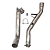 DOWNPIPE SUBARU WRX STI 2.5 310CV INOX 409 3" - Imagem 2